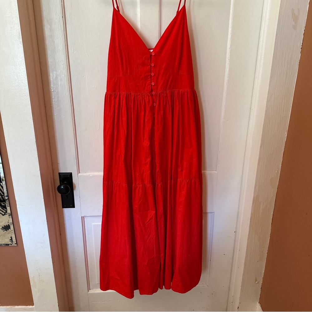 Seafolly Red Midi Sundress